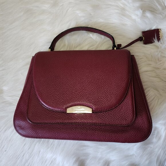 *** SOLD *** KATE SPADE PEBBLE LEATHER DUAL STRAP BAG - Picture 3 of 12